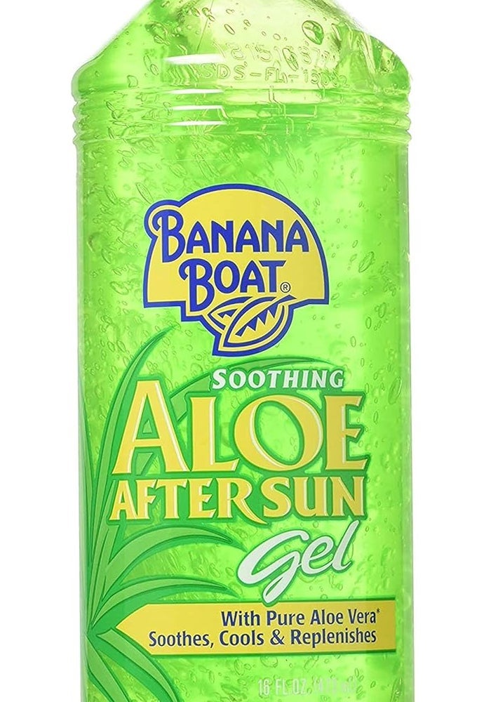 Banana Boat Soothing Aloe After Sun Gel with Pure Aloe Vera, 16 oz - Image 1
